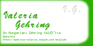 valeria gehring business card